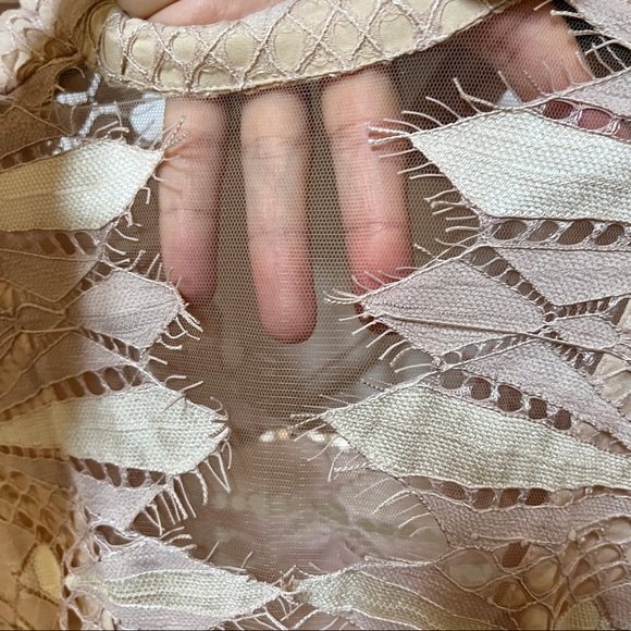 Free People Deco Lace Mini Dress in Ivory Combo 2 NWT - Picture 13 of 14